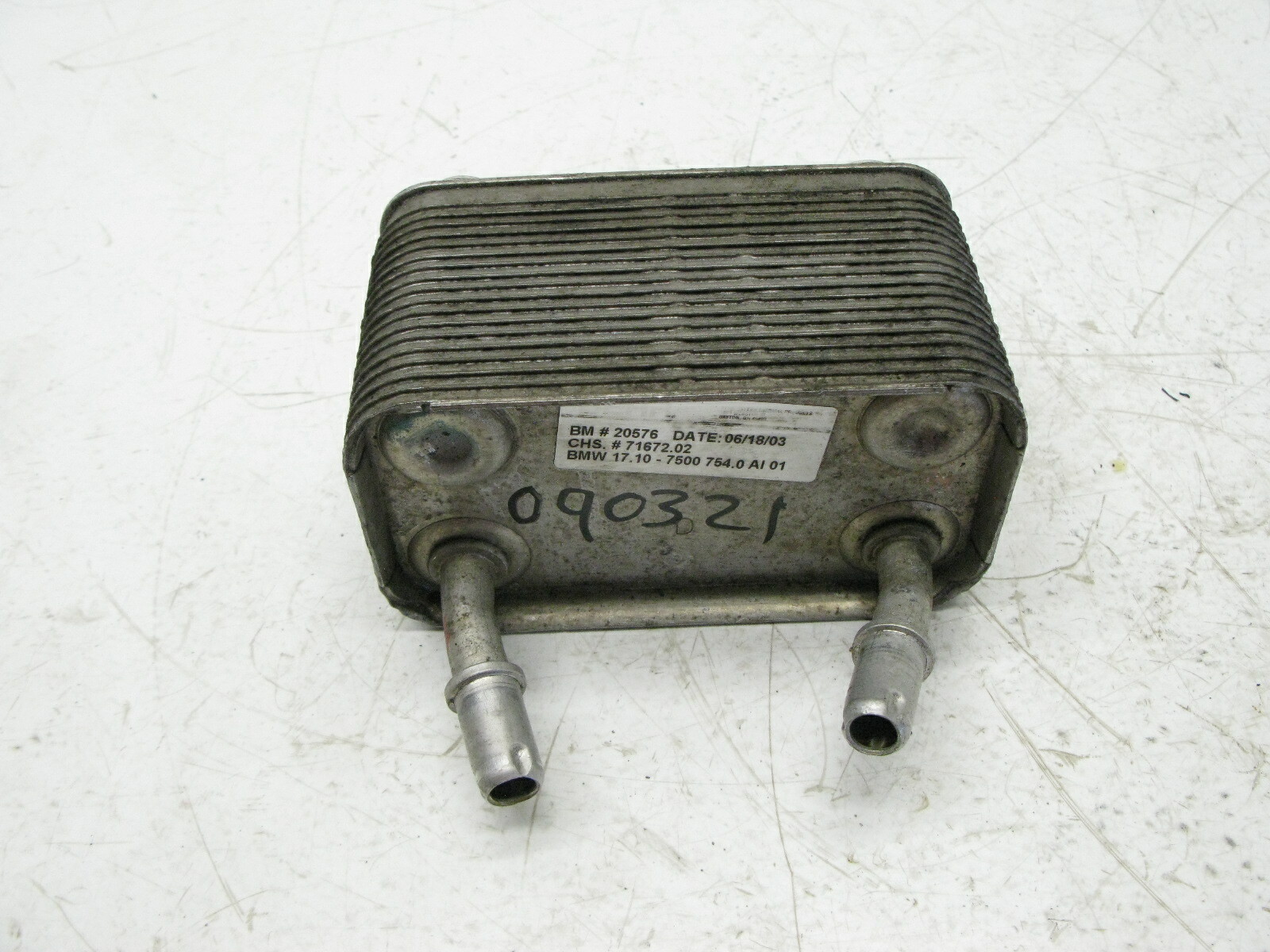 00-06 BMW X5 3.0 4.4 4.6 TRANSMISSION OIL COOLER HEAT EXCHANGE OEM 090321