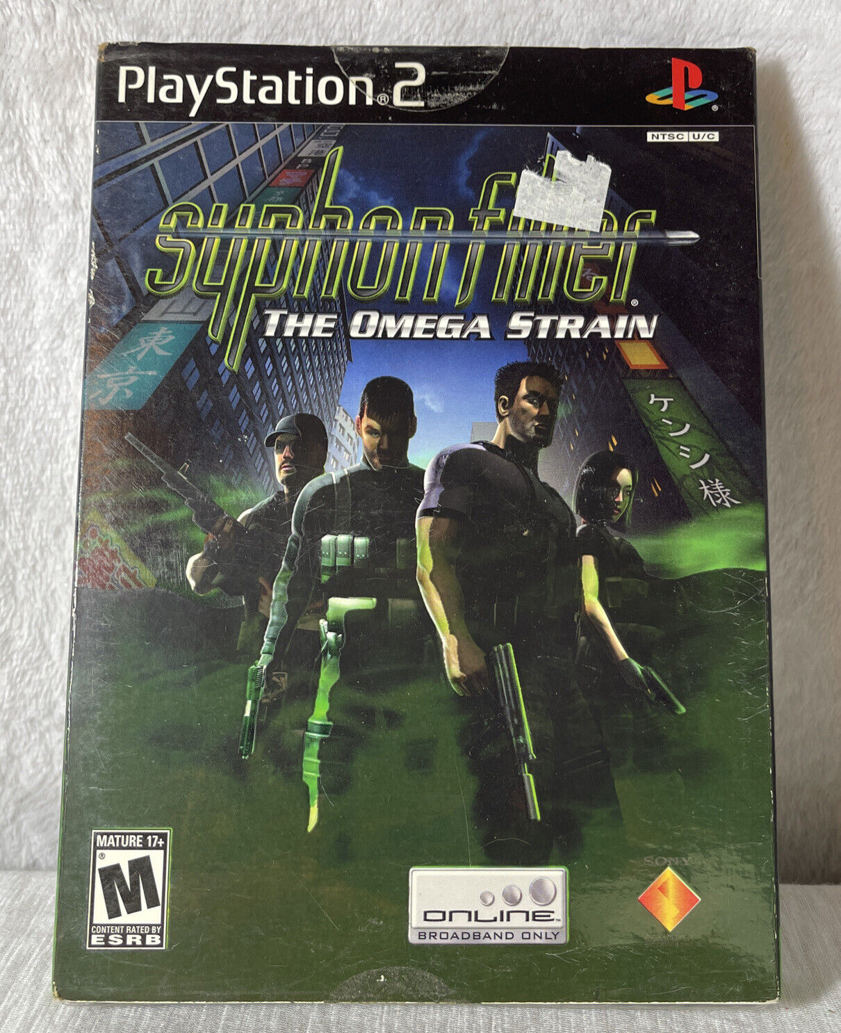 Syphon Filter The Omega Strain Playstation 2 PS2 Black Label Slip