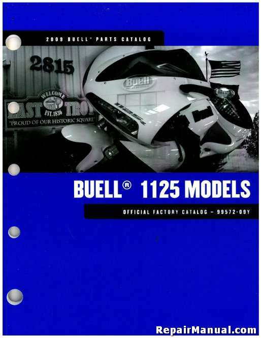 2009 Buell 1125R Motorcycle Parts Manual : 99572-09Y | eBay