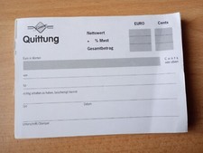 Quittung Quittungsblock von Berners siehe Bil...