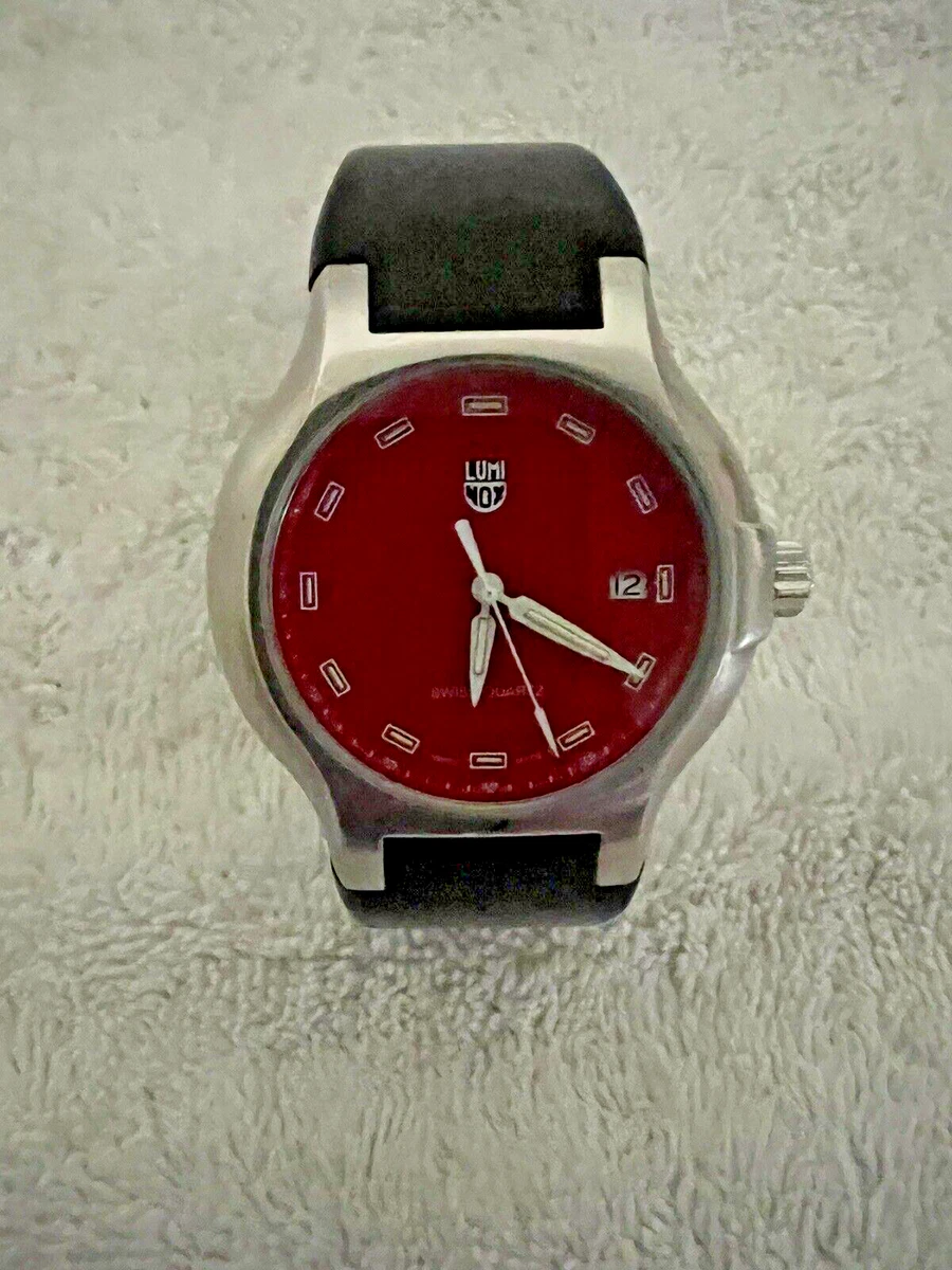LUMINOX RED FACE 700 SERIES FIELD DRESS WATCH CIRCA 1990 S