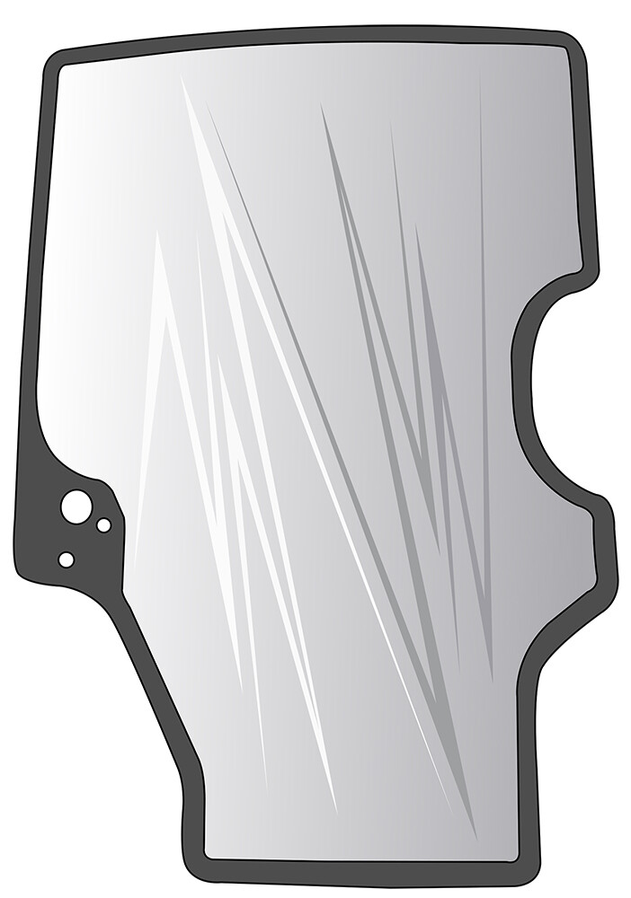 87635930 Front Windshield Glass New Holland L160 L170 L180 ++ Skid