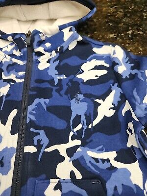NWT POLO RALPH LAUREN Boys Camo Fleece Full-Zip Hoodie NWT POLO RALPH LAUREN Boys Camo Fleece Full-Zip Hoodie