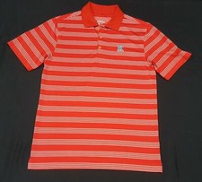 Nike Mens Golf Polo shirt Dri-Fit size Small Red white Tour Performance