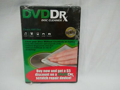 DVD DR Disc Cleaner - Cleans Any Disc - Sealed! Brand New (1D2)