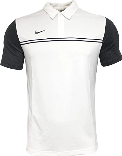 Nike Mens Dry Franchise Short Sleeve Tagless Polo CI4467 (White/Navy, XX-Large)
