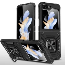 For Samsung Z Flip 7 FE 6/5/4 Case Rugged Shockproof Slim Hard Tough Ring Cover