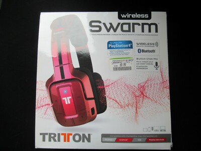 Mad Catz SWARM TRITTON Stereo Headset PS4/PC/MAC/MOBILE Wireless Built-in Mikro