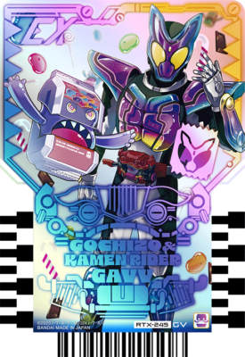 Gochizo & Kamen Rider GAVV Gotchard Ride Chemy card Phase EX02 RTX