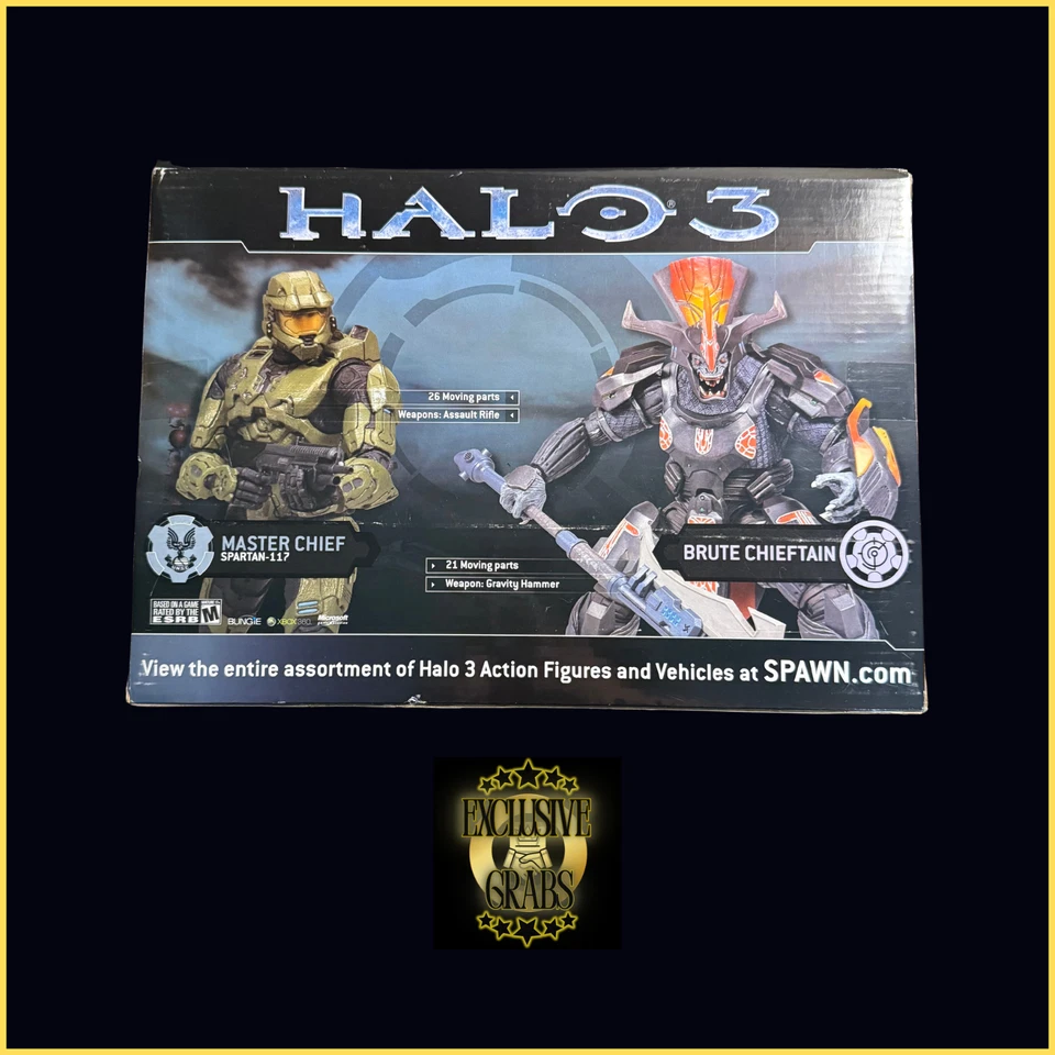 Halo 3 Master Chief & Brute Chieftain pacote com 2 (exclusivo Fred Meyer) – McFarlane - Imagem 2 de 4