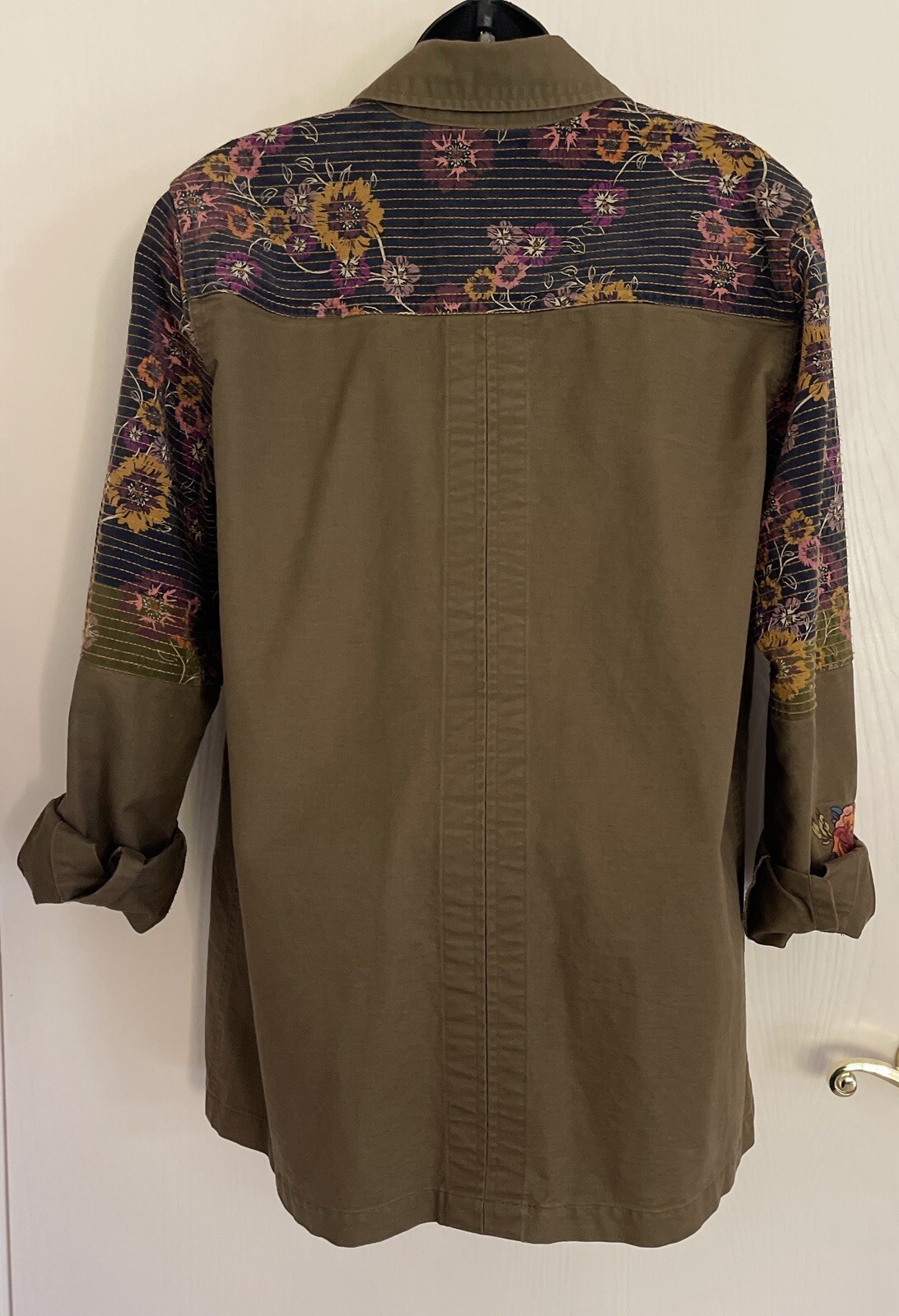 JOHNNY WAS WORKSHOP Embroidered Patchwork MILITAR… - image 6