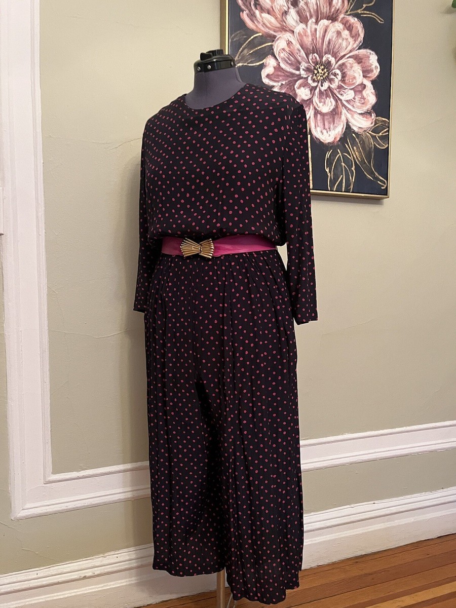 90's Blue Pink Polkadot Jumper from The Vintage Twin UK