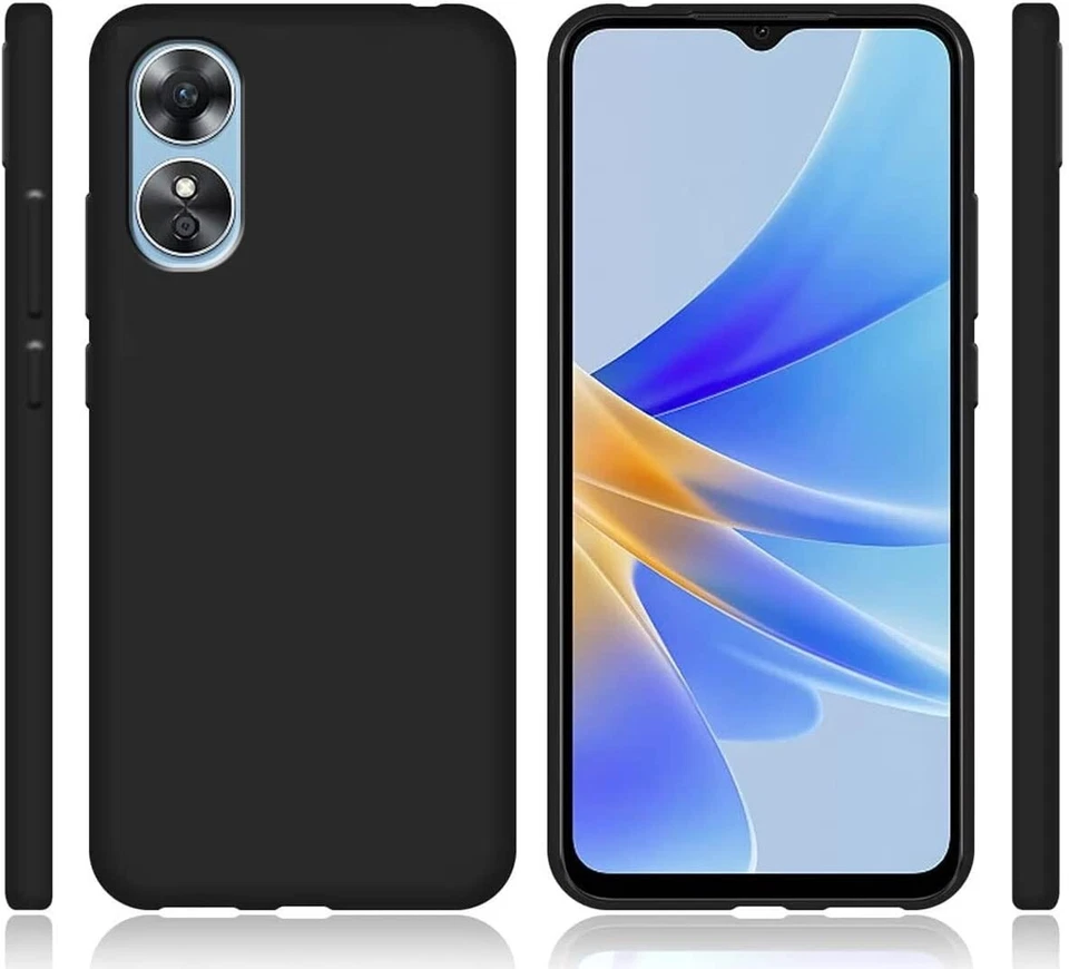 CUSTODIA per Xiaomi REDMI 12c 11A Cover TPU NERO BLU CLEAR + Pellicola VETRO - Immagine 3 di 4