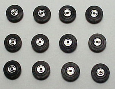 T-JET 6 PR HO SLOT CAR HUBS & TIRES. NEW. FROM MODEL MOTORING  FITS TJETS
