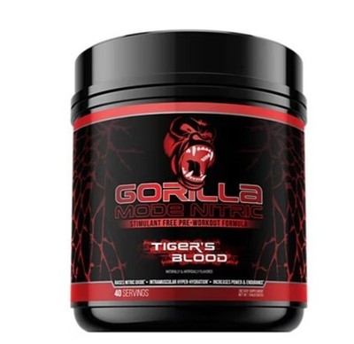 Gorilla Mode Nitric   Stimulant-Free Pre-Workout Formula   Tiger's Blood