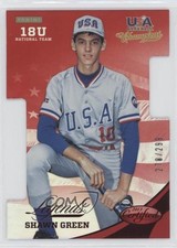 2013 USA Baseball Champions Certified Legends Die-Cut Mirror Red Shawn Green sl3
