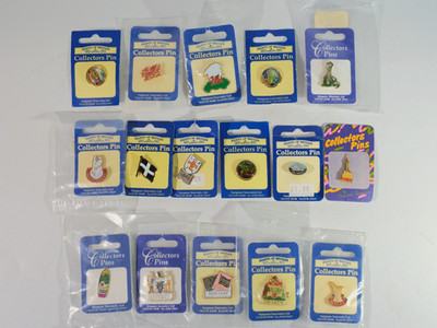 x16 Sampsons Sights Of Britain Pin Anstecker auf Karte - einige neu in Verpackung