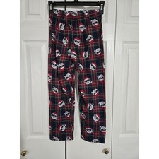 The children's place size 7/8 plaid Santa pajama bottoms