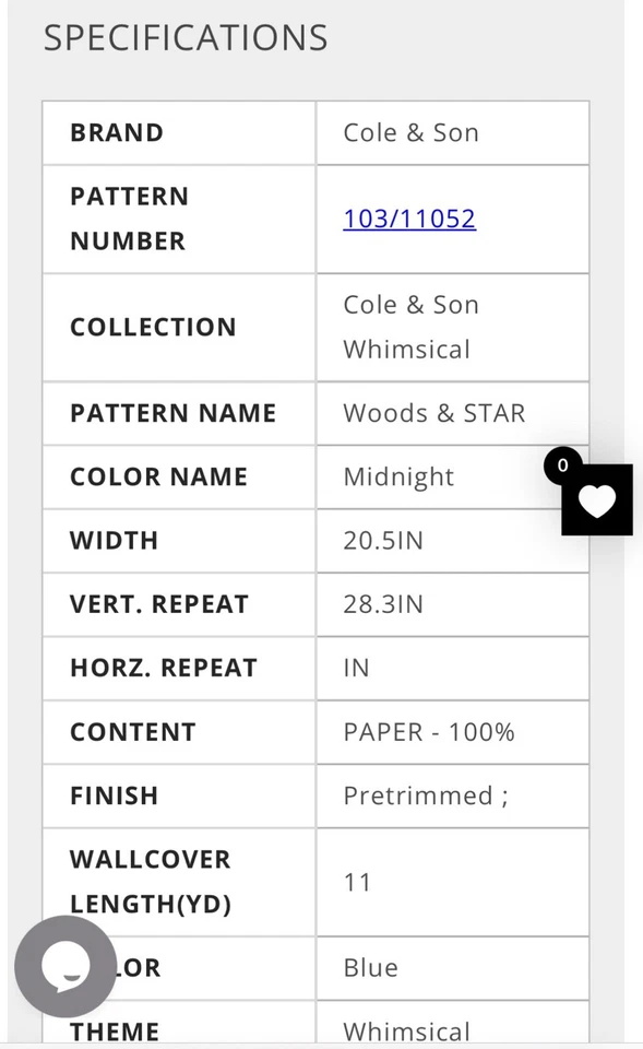 Papel pintado Cole & Sons Woods & Stars azul medianoche dorado rollo de 11 yardas 103/11052 Foto 2 de 4