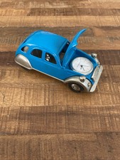RARE FOSSIL WATCH DESK CLOCK BLUE VOLKSWAGEN VINTAGE LIMITED EDITION TESTED