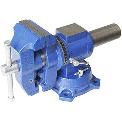 TOPWAY Schraubstock 4'' 100 mm, Schwerlast Mehrzweck 360 Grad drehbare Basis