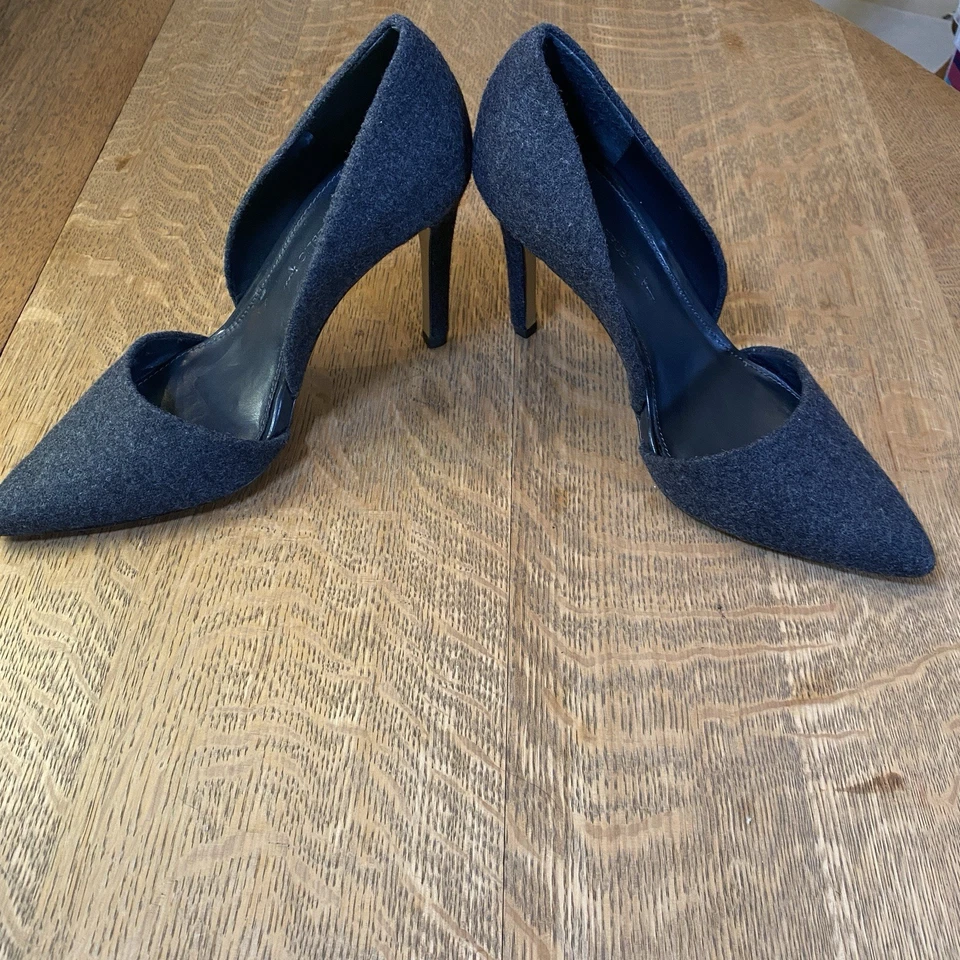 Bomba Banana Republic Adelia D’Orsay, tela carbón profundo superior 8,5 mujer tacón alto Foto 3 de 4