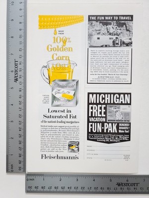 Fleischmanns Margarine Corn Oil Print Ad Travel Ads Michigan Vintage
