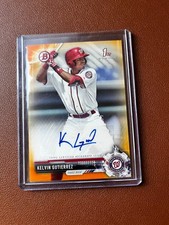 2017 Bowman - Retail Prospect Autographs Kelvin Gutierrez Orange /25 #PA-KG