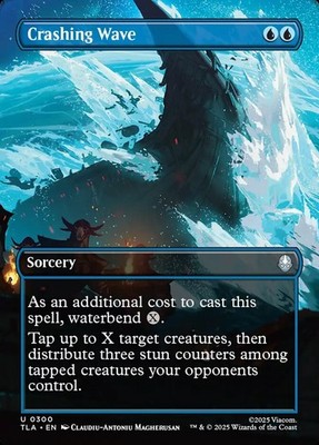 MTG Avatar BORDERLESS SCENE U Crashing Wave #0300