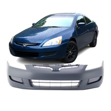 Bumper Cover Fascia For 2003-2005 Honda Accord Coupe Ex Lx Se Front Primed