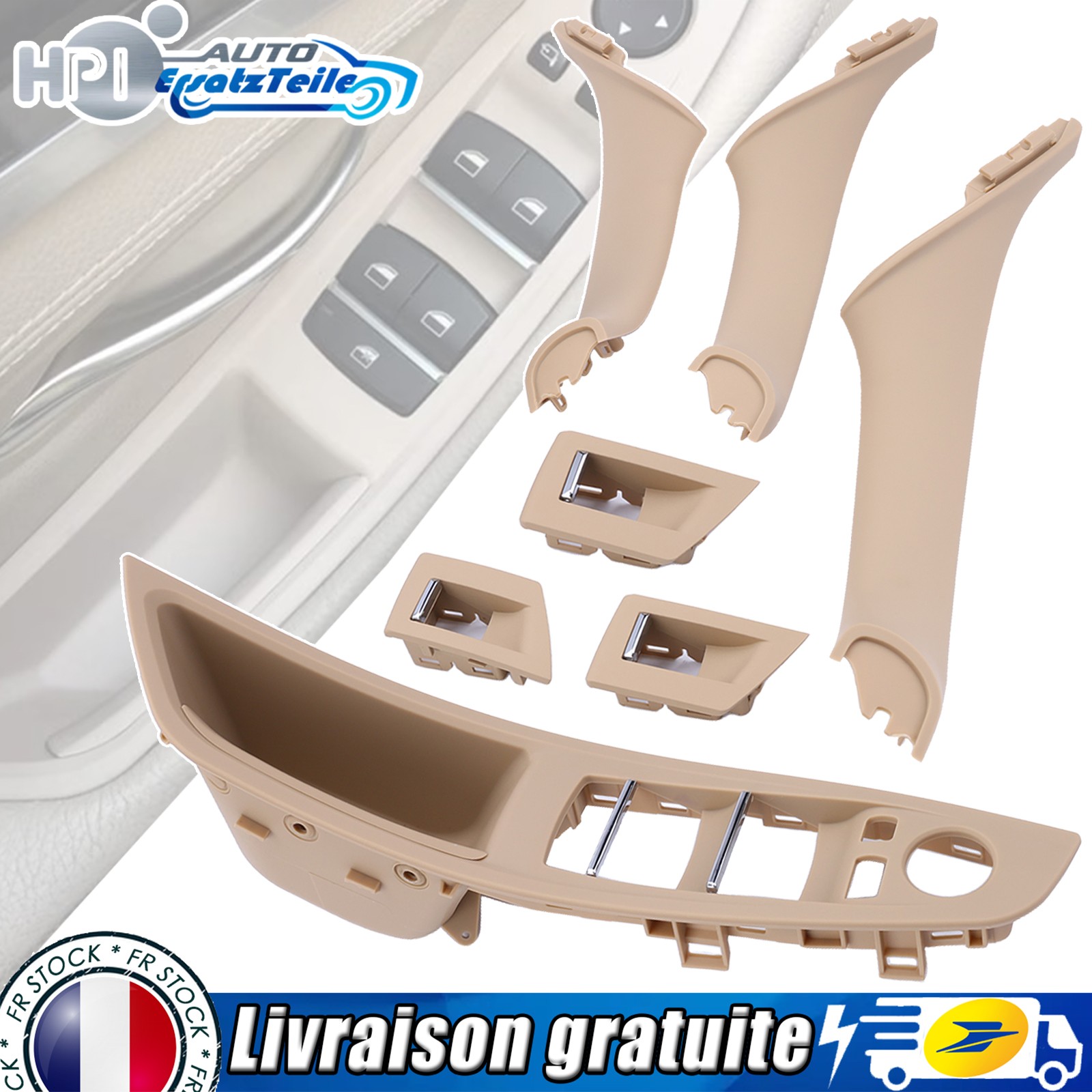 Poignée de porte intérieure BMW F10 habillage confort pour voyage