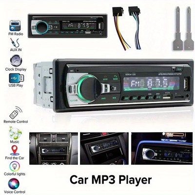 1 DIN DVD CD Car Stereo Radio MP3 Player Bluetooth FM USB AM AUX In-dash RDS