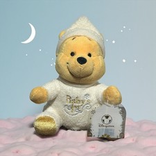 Disney Store Baby Winnie the Pooh Baby's 1st Soft Plush 6  Winter Snowflake
