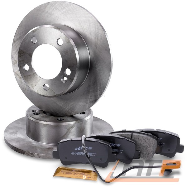 Bremsscheiben + BremsbelÄGe Hinten FÜR Nissan Nv 400 Opel Movano Renault Master-image