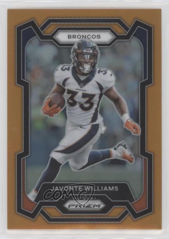 2023 Panini Prizm Orange Prizm 2/249 Javonte Williams #86 0o9k