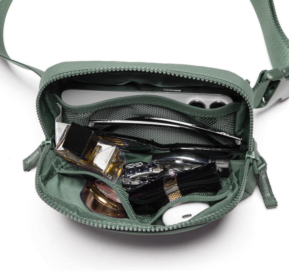 Belt Bag for Women Two-Way Zipper Cross Body Fanny Pack Fashion Waist Packs Ever