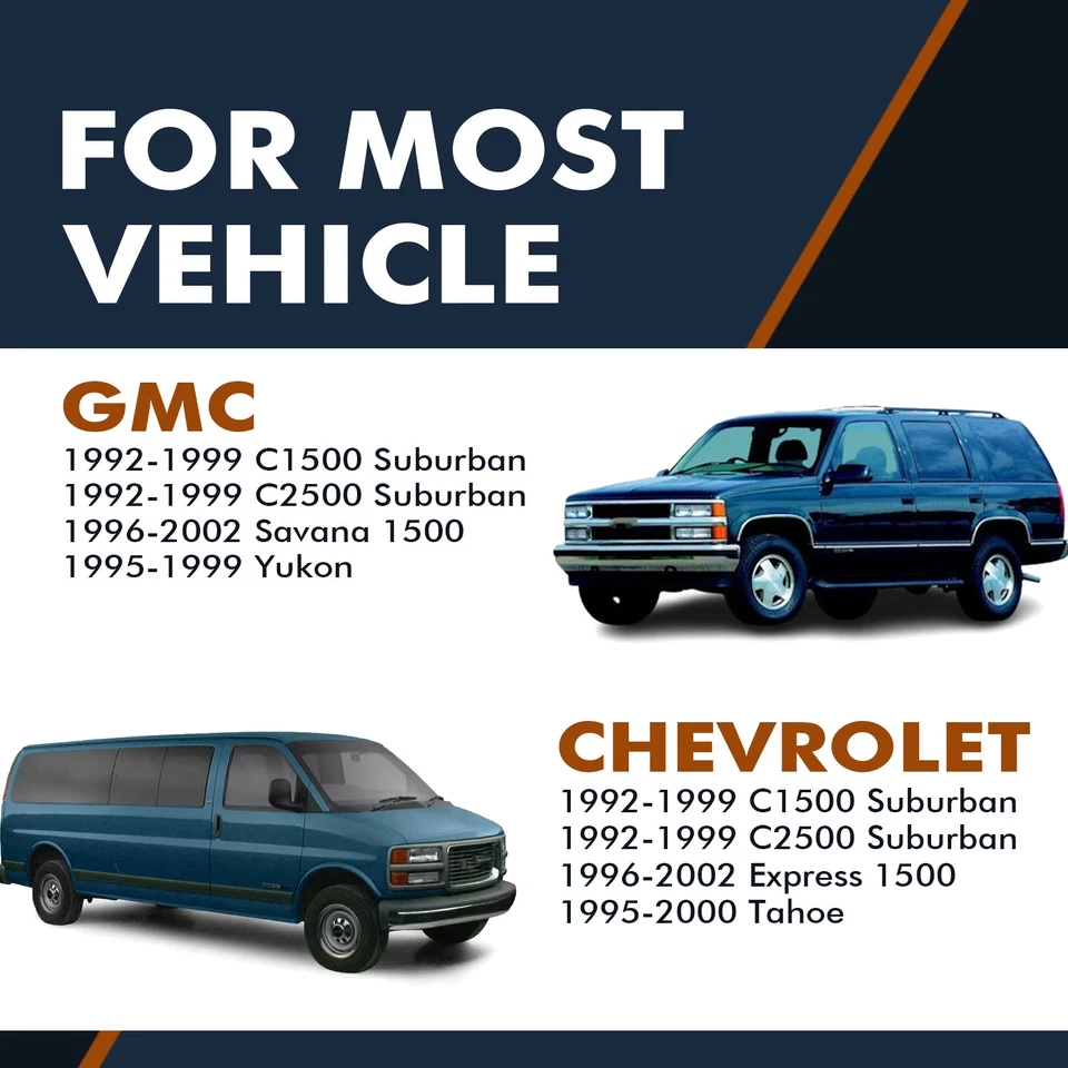 4 件套前减震后完整减震套件至 1996 - 2002 年雪佛兰 Express 1500 — 第 2/4 张图片