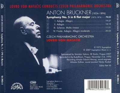 BRUCKNER: SYMPHONY NO. 5 NEW CD