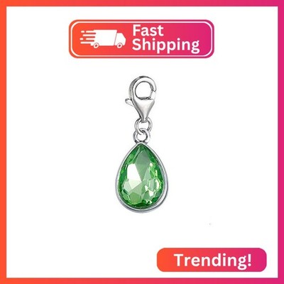 Sexy Sparkles Clip on Birthstones Dangling lobster clasp charms for bracelets -