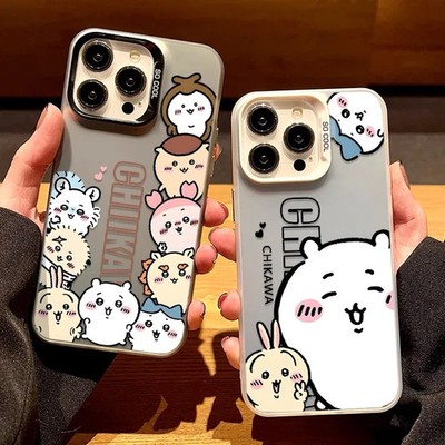 Cute Chiikawa Case for iPhone 17 16 15 14 13 Pro Max Matte Anti-Fall Cover