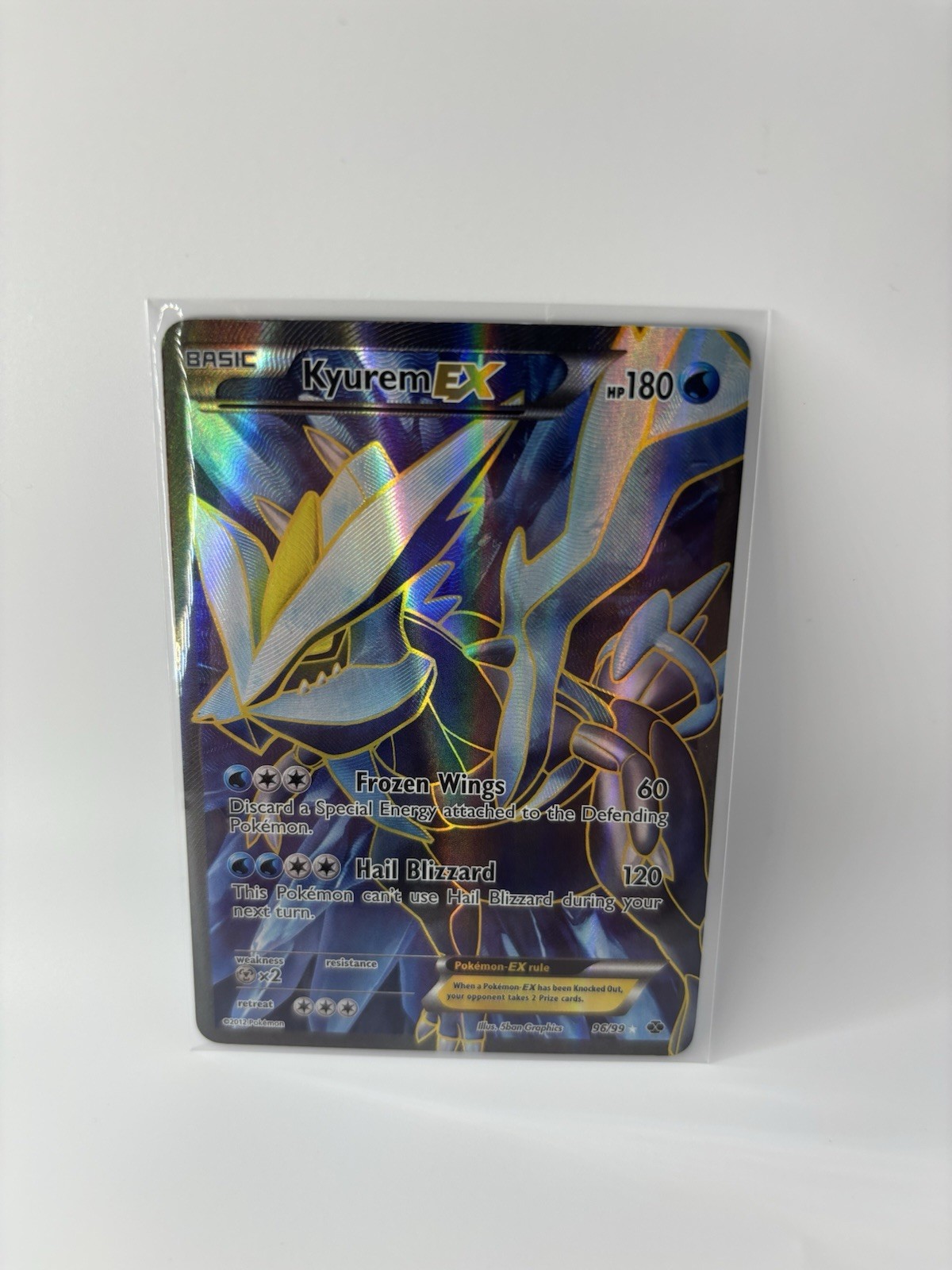 Kyurem EX (96 Full Art) Holo Next Destinies 96/99 NM