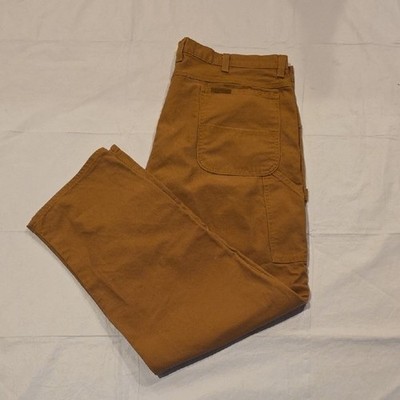 C.E. Schmidt Workwear Men's Canvas Carpenter Utility Pants Brown 40x30