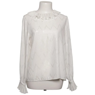 & Other Stories, Bluse, Größe: 36, Weiß/Silber, Polyester, Chevron, Damen #CDN