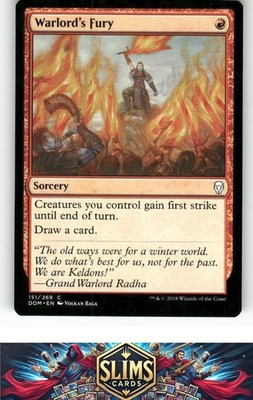 Magic the Gathering MTG Dominaria Warlord's Fury #151 Buy 2 Get 1