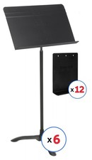 Manhasset Model 48 Symphony Music Stand with Extensions 6-pack - Black