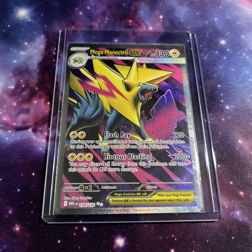 Mega Manectric ex 158/132 Me01: Mega Evolution Holo Pokémon Near Mint