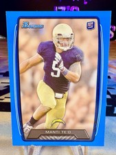 2013 Manti Te'o Bowman Blue /499 Rookie Card #200 San Diego Chargers. rookie card picture