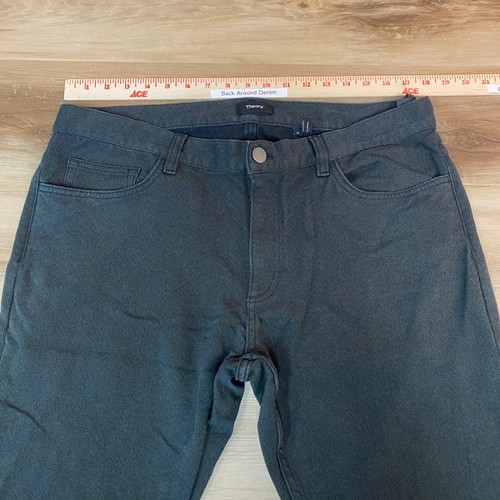 Theory Jasper Twill Pants Mens Size 36 Gray Slim Fit Casual - Picture 2 of 10