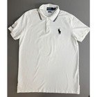Vintage Polo Ralph Lauren Pro Fit Mesh Polo Shirt Mens Large White Big Pony MINT