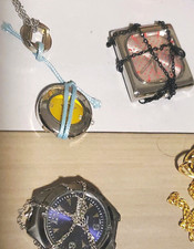 Mixed Lot Fashion Jewelry Metal Necklaces & Pendants, Multicolor, 3 Pieces